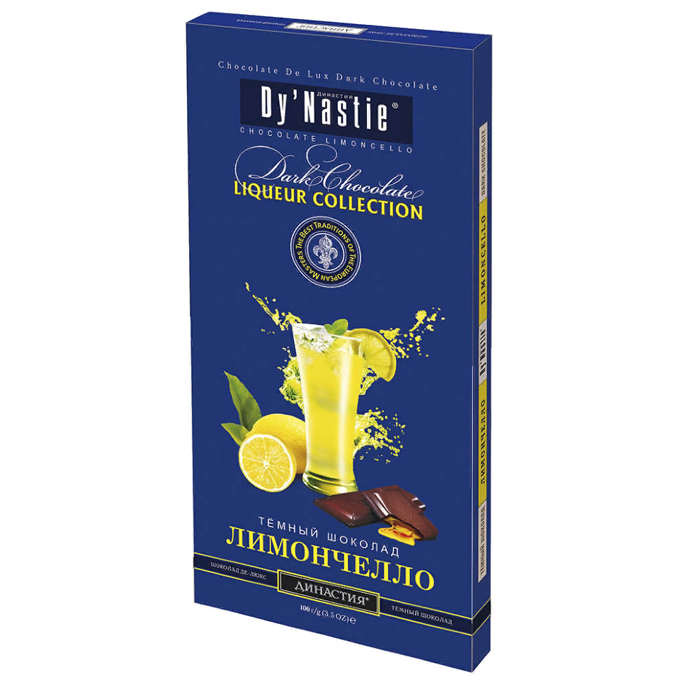  Династия Шоколад "Лимончело", (блок 10шт по 100г)  в Коломне